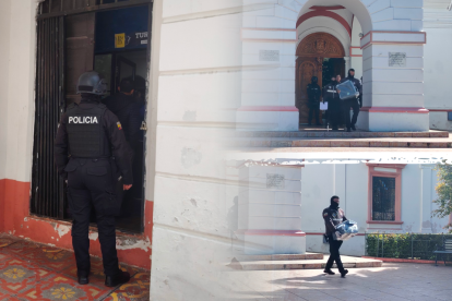 Agentes policiales incautaron computadoras, discos duros, documentos, teléfonos celulares y memorias externas.