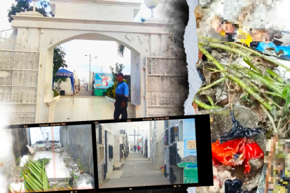 Unas fotos y varios elementos que encontraron dentro de unos frascos.