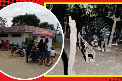 Debajo de un almendro y junto a un asiento de madera quedó el occiso.