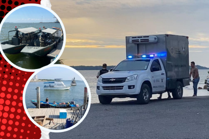 Pescadores artesanales hallaron los primeros cadáveres y  los trasladaron al muelle en Puerto Bolívar.