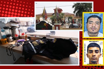 El crime de los dos hombre quedó grabado.