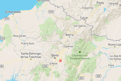 El epicentro del temblor se registró cerca de Quito.