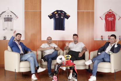 Crespo (i), Dueñas, Dreer y Navas, conforman el panel de El Jueguito.