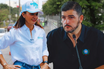 Aquiles Álvarez arremete contra Marcela Aguiñaga en redes sociales.
