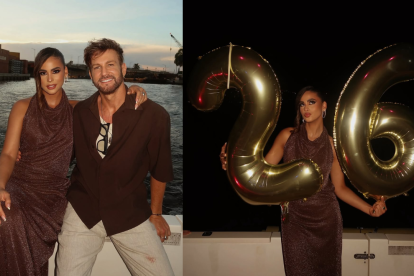 Valeria Gutiérrez festejó sus 26 años junto a su novio, el cantante Axel.