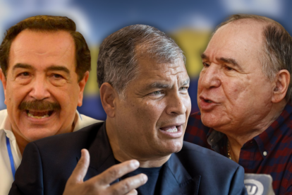 ¿Jaime Nebot o Abdalá Bucaram? Rafael Correa (c) tuvo algo que decir.