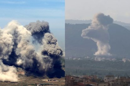 Bombardeos en el sur del Líbano buscan desarmar infraestructuras del grupo chií Hezbollah.