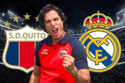 Danilo Carrera el actor que apoya con todo al Deportivo Quito.