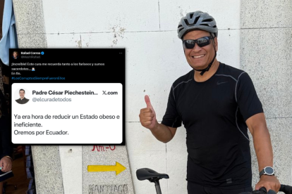 Rafael Correa volvió a reaccionar a publicación del cura César Piechestein.