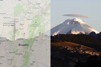 Los temblores se han registrado en las cercanías del volcán Cotopaxi.