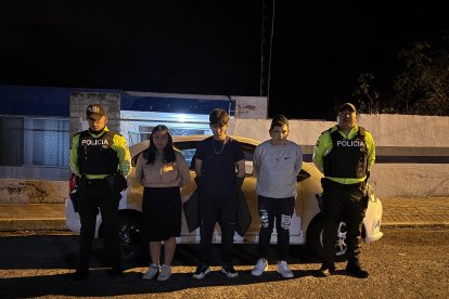 Los tres implicados fueron detenidos en Perucho, al norte de Quito.