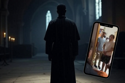 El sacerdote fue confrontado por algunos de los residentes de la comuna de Olón.