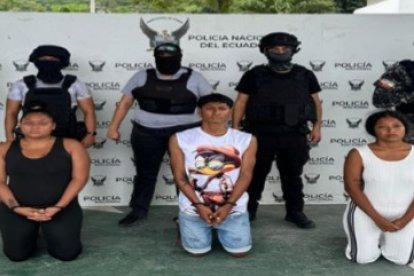 Los detenidos por extorsión y atentar contra vivienda.