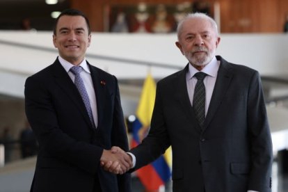 El presidente Daniel Noboa se reunió con Luiz Inácio Lula da Silva en el Palacio de Planalto para fortalecer la relación bilateral.