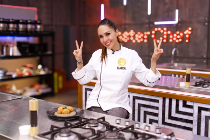 Karol Noboa durante su paso por MasterChef Celebrity Ecuador