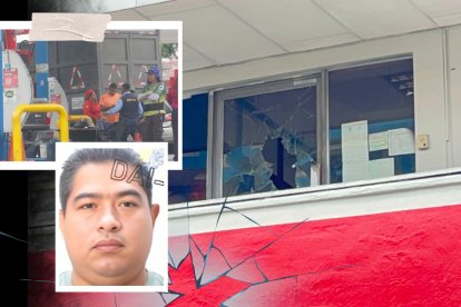 Los delincuentes rompieron los vidrios de la puerta y ventanas con un combo.