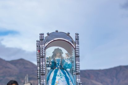 Este miércoles 20 de agosto se hizo el recorrido final con la imagen de la Virgen de El Cisne desde Catamayo.
