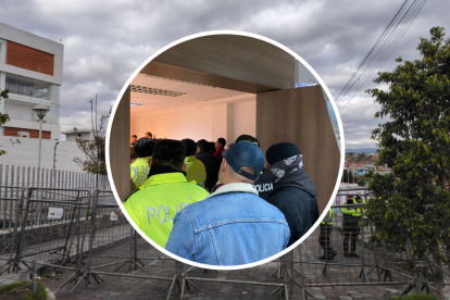 La audiencia se desarrolla en una de las salas del Complejo Judicial de Cotopaxi.