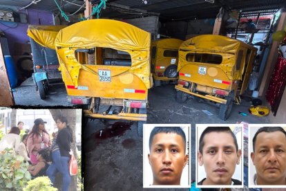 En este espacio de la casa, que también funciona como garaje para tricimotos, se celebró el cumpleaños de los dos ñaños. Aún se observan las huellas del ataque.