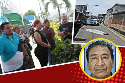 Las cantantes Katty Elisa y Mayensi acompañaron a los familiares del taxista asesinado, Jonny Amaguaña.