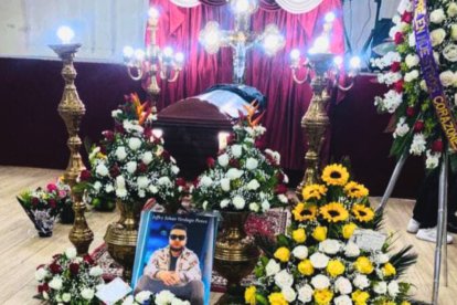 El velorio se realizó en una funeraria del sur de Quito.