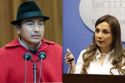 La vocera presidencial Carolina Jaramillo evita pronunciarse sobre las denuncias que involucran al dirigente indígena Leonidas Iza.