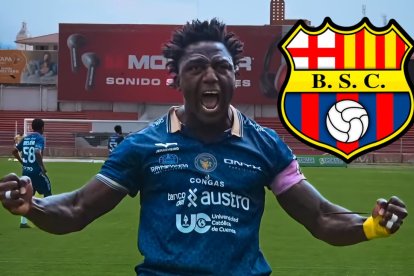 Roberto La Tuka Ordóñez jugador de Cuenca Juniors que recibe a Barcelona SC por Copa Ecuador