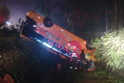 El accidente de bus ocurrió en el cantón Pedro Vicente Maldonado, noroccidente de Pichincha.
