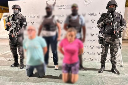 Los sospechosos capturados tras operativos realizados en el sector La Tolita y en el centro de Esmeraldas.