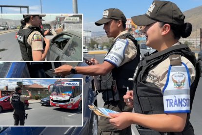 La Policía Nacional realiza una campaña para el pago de multas en Ecuador