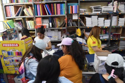 Este fin de semana se realizaron las compras de útiles escolares.