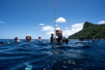 En la modalidad de Peso Constante Bi aletas, Ericka logró llegar al podio.