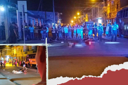 Los dos jóvenes iban en motocicleta cuando los atacaron a balazos.