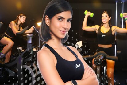 Pamela Sambrano es una actriz y ahora coach de indoor cycling en Guayaquil