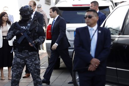 Los anillos de seguridad estuvieron reforzados por agentes de Inteligencia y policías fuertemente armados.