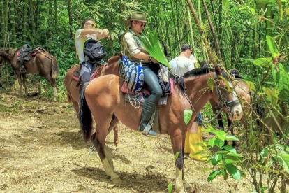 Los visitantes también tienen la opción de recorrer a caballo.