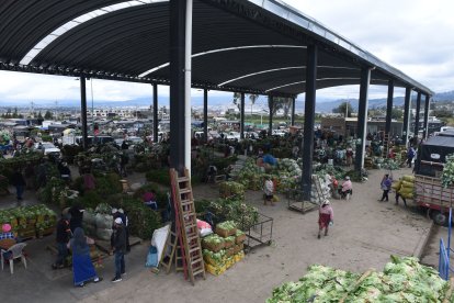 En la plaza confluyen unos 500 agricultores y comerciantes.