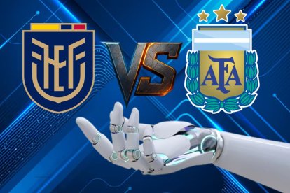 La inteligencia artificial analiza el posible resultado del Ecuador vs Argentina.