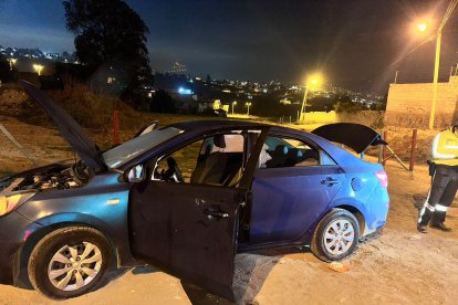 El vehículo en el que se dio la persecución.