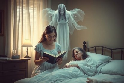 La mujer leía la Biblia a su vecina enferma y tuvo un encuentro con el más allá.