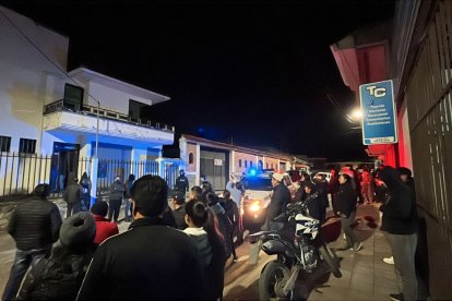 Se registraron disturbios en la Fiscalía donde estaba el detenido.