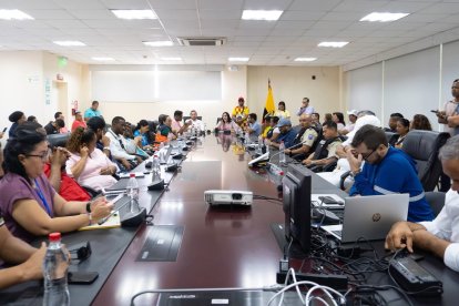 El Comité de Operaciones de Emergencia (COE) Provincial de Esmeraldas se reunió la tarde de este viernes.