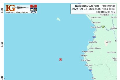 Este sismo se suma a los tres registrados en la misma zona hace unos días.