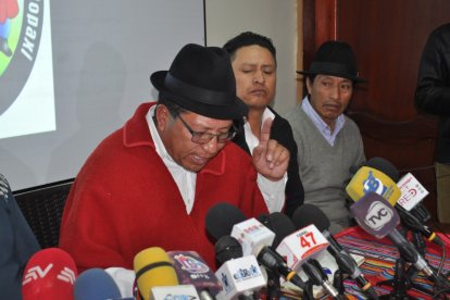 Rafael Negrete, presidente del MICC, anunció que el viernes se realizará una asamblea provincial en Cotopaxi.