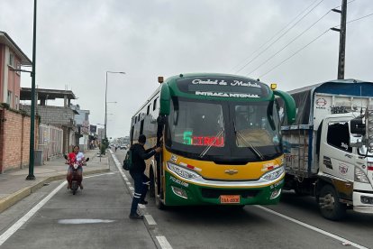 Las unidades de transporte urbano de Machala operaron con normalidad.