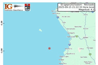 Cuarto temblor consecutivo en Puerto López, Manabí.