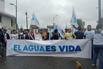 En Cuenca se realiza una marcha por el agua.