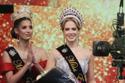 Gisselle Rosales, Miss Ecuador 2025, en la gala de coronación