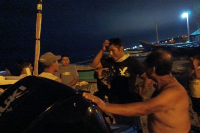 Los pescadores fueron hallados en las costas de Pedernales, al norte de Manabí