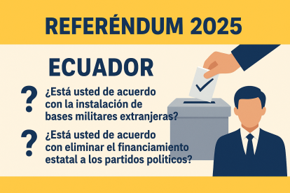 Referéndum de 2025 en Ecuador: hasta este 21 de septiembre, solo dos preguntas tendría la consulta.